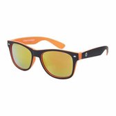 Freaky Glasses® – Classic Zonnebril - Festival Bril – Rave Zonnebril - UV400 – Dames – Heren - Oranje - Gele Spiegellenzen