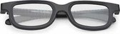Freaky Glasses® - original spacebril spiraal effect - festival bril - dames en heren - zwart