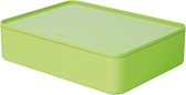 Smart-organiser Han Allison box met binnenschaal en deksel limoen groen, stapelbaar HA-1110-80