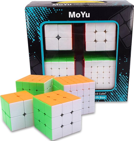 Puzzelkubus – 2x2, 3x3, 4x4, 5x5 – MoYu Speed Cube – Gratis 4x Qubuss Cubestand - Qubuss & MoYu