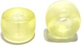 glaskraal 9 mm, grootgat mat geel, 50 st