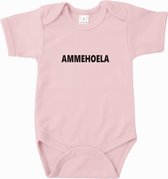 Baby rompertje Ammehoela | Korte mouw 62/68 Licht roze
