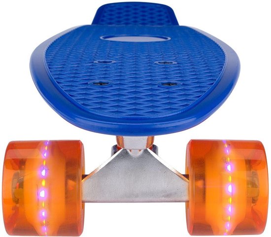 Gemoedsrust Vrijgevigheid Tandheelkundig Nijdam skateboard Flip Grip - LED wielen - 57 cm - Blauw / Oranje | bol.com