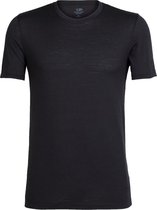 Icebreaker Tech Lite Crew Top T-shirt Heren, zwart Maat S