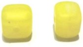 Blokje mat geel 6 mm, 100 st