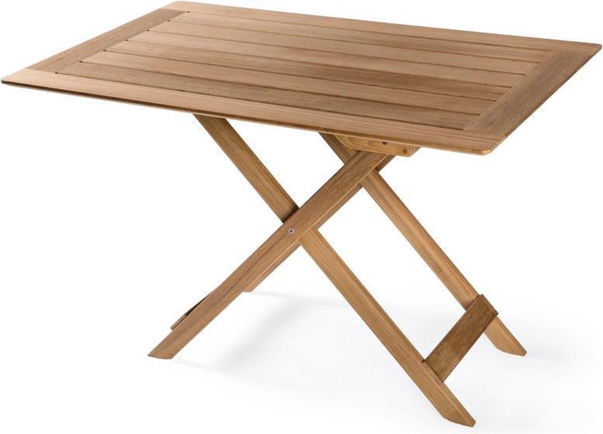 ARC Marine teakhouten inklapbare Tafel Stockholm - 2 posities - 110x70 cm (ongeolied)