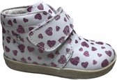 baskets falcotto fille velcro 1216 coeurs roses blancs taille 25