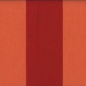 Acrisol Malibu Naranja -Rojo 1027 gestreept oranje, rood stof per meter buitenstoffen, tuinkussens, palletkussens