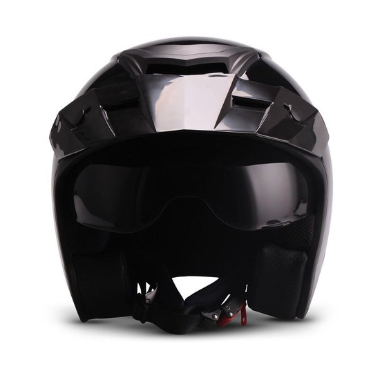 Moto S77 noir brillant Jet casque scooter moteur, casque femme, casque  homme XS tour... | bol.com