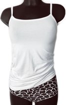 DICE dames Spaghetti Hemdje wit maat 3XL