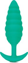 B-Vibe - Texture Plug Twist Groen