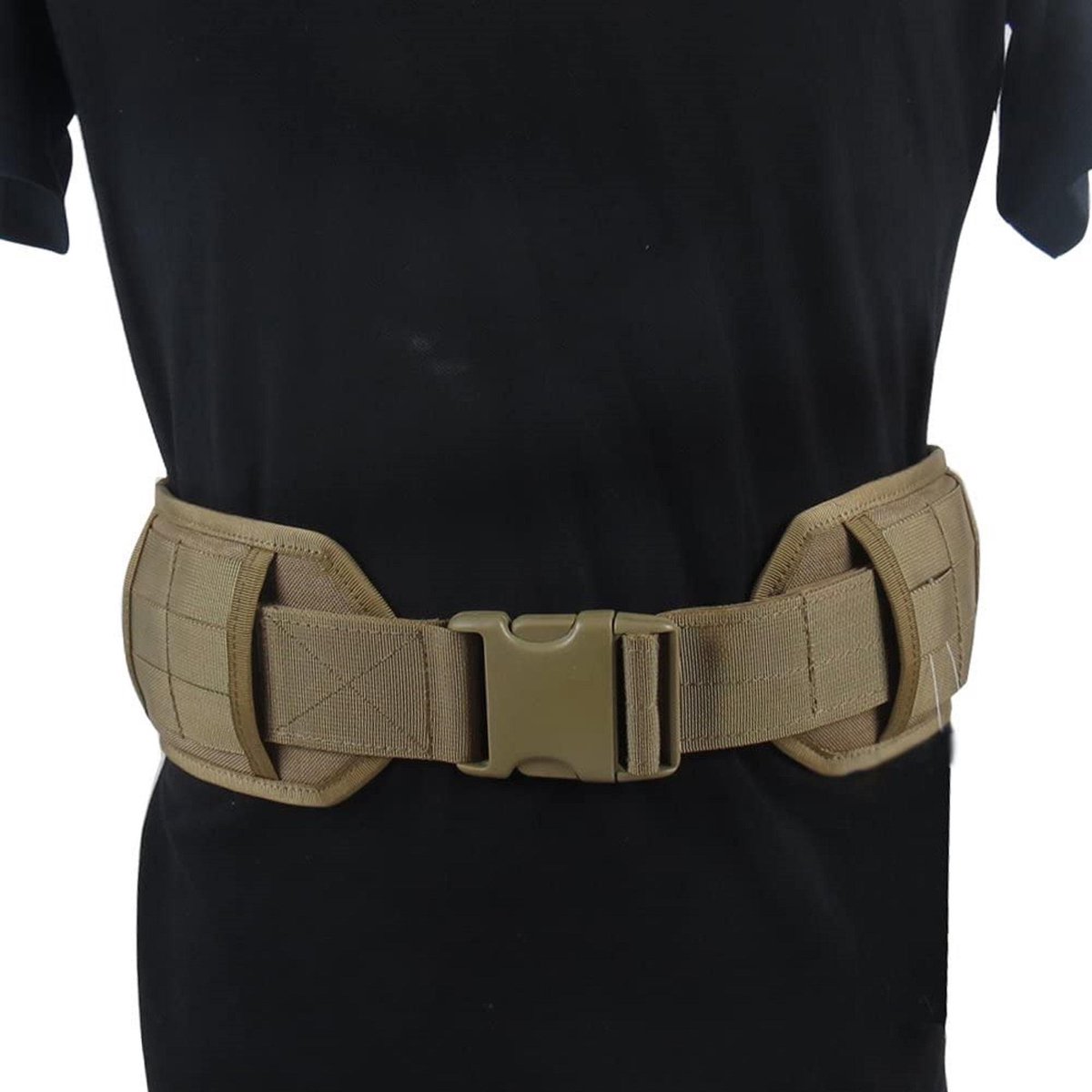 OneTigris Einstellbare militärischen taktischer Gürtel mit Abnehmbaren Dicken Pad, 1000D Nylon (MC Tarnung, L