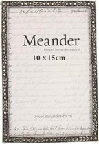 Meander - Fotolijst - Oudzilver met strass - foto 10 x 15 cm