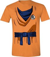 Dragon Ball Z - Goku Costume Heren T-Shirt - Oranje - XL