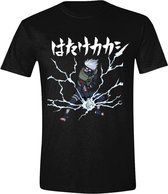 Naruto - Kakashi Lightning Heren T-Shirt - Zwart - XXL