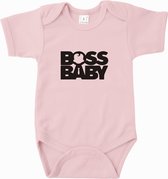 Baby rompertje Boss Baby | Korte mouw 50/56 Licht roze