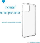 E-HART - iPhone 11 Case-hoesje-inclusief screenprotector-6.1inch 2019-transparant-Hoesje Iphone