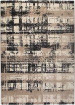 Modern laagpolig vloerkleed Bronx - Abstract - Taupe - 120x170 cm