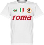 AS Roma Team T-Shirt - Wit - 5XL