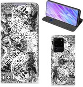 Mobiel BookCase Geschikt voor Samsung Galaxy S20 Ultra Skulls Angel