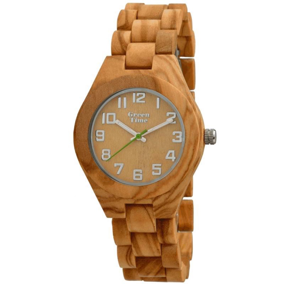 GreenTime City Basic Antalya - Houten horloge voor mannen / vrouwen