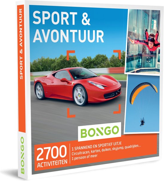 Bongo Bon België - Chèque cadeau Sport & Aventure - Carte cadeau cadeau  pour homme |... | bol