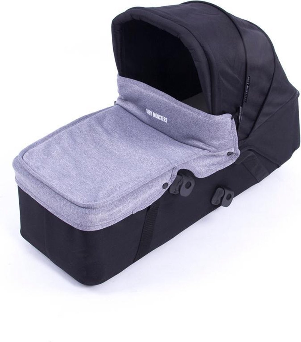 Baby Monsters Afdekhoes Voor Reiswieg Easy Twin Grijs