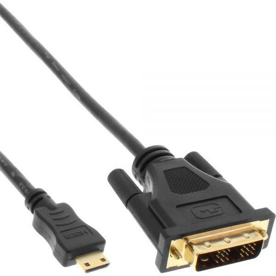 Mini HDMI naar DVI-D Single Link kabel / zwart - 2 meter | bol.com