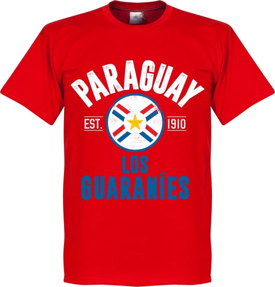 Paraguay Established T-Shirt - Rood - XXXXL