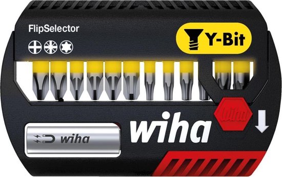 Wiha Bitset FlipSelector Y-bit 25mm (¼″) PH / PZ / TORX® - 4-delig - 41827