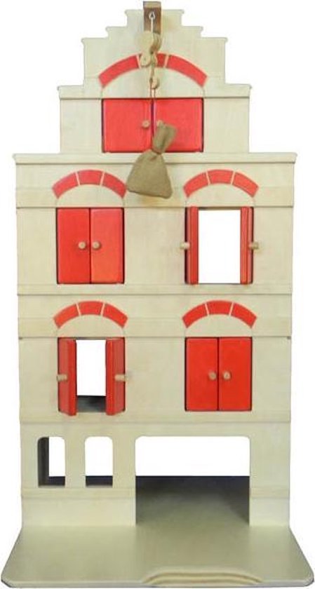 Van Dijk Toys Pakhuis rood inclusief erwten zakje | bol.com
