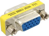 VGA-Adapter VGA Male - VGA Female 15-Pins Metaal
