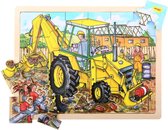 Bigjigs 24 Piece Puzzle Tray - Digger