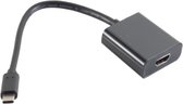 USB-C naar HDMI adapter met DP Alt Mode (4K 30 Hz) / zwart - 0,15 meter