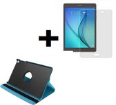 Samsung Galaxy Tab A 10.1 2016 hoesje - 10.1 inch - Samsung Tab A 10.1 2016 Screenprotector - Book Case tablet hoesje Turquoise + Screenprotector