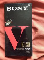 VHS Sony E-180 Videocassette