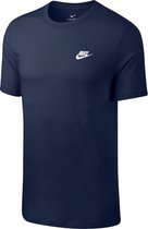 Nike Nsclub Tee Sport Shirt Homme Midnight Navy / White - Taille Xl