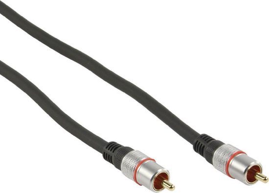 HQ Super Silver Subwoofer/Tulp mono audio kabel - 10 meter | bol.com