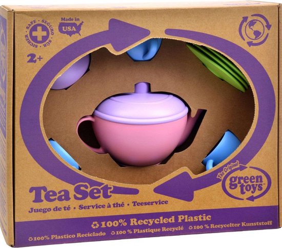Green Toys - Theeservies Met Roze Theepot van Green Toys — afbeelding 5