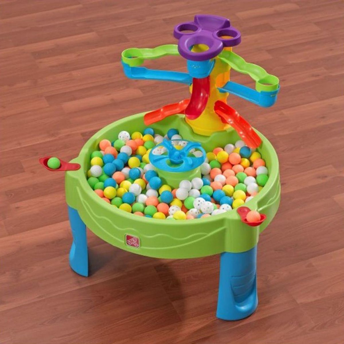 Step2 Busy Ball Watertafel - Met 13 accessoires: katapulten, speelballen en schepbeker - Waterspeelgoed voor kind - Activiteitentafel met ballen & water voor de tuin / buiten — afbeelding 15