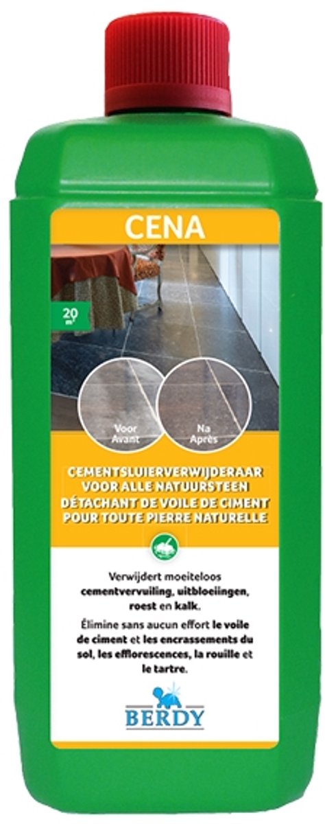 Cena - Cementsluierverwijderaar NATUURSTEEN - Berdy - 1 L