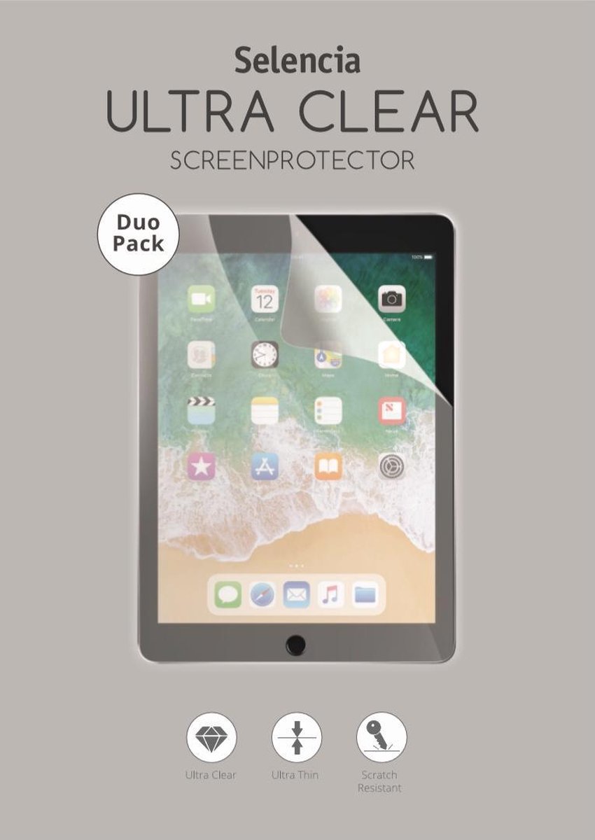 Screenprotector Samsung Galaxy Tab A 10.1 (2016) - Selencia Duo Pack Ultra Clear Screenprotector Tablet