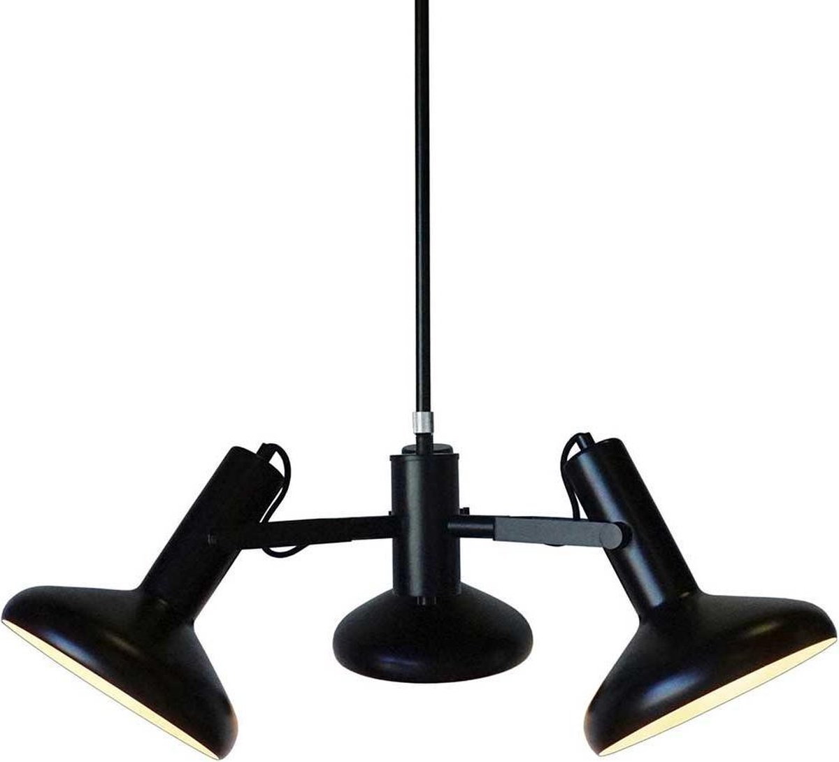 Hanglamp Vectro 3 lichts Ø 55 cm zwart
