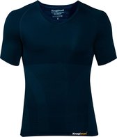 Knapman Zoned Compression V-hals Shirt 2.0 Navy Blue | Compressieshirt voor Heren | Maat S