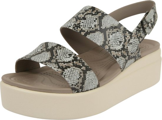 Crocs sandalen met riem brooklyn Beige-6 (36-37) | bol.com