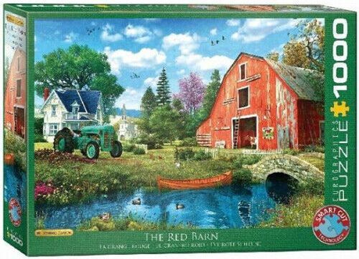 Eurographics 1000-Piece Jigsaw Puzzle - Evening At The Barnyard By Dominic Davison (19.25x26.5 Inches)