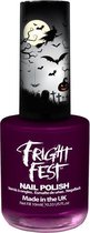 Halloween/horror paarse nagellak 10 ml - Make-up en schmink verkleedaccessoires feestartikelen