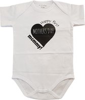 Rompertje moederdag Happy first mothers day mommy |korte mouw | wit | maat 62/68