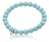 Bracelet extensible Zinzi Charms perles turquoise taille unique CH-A20T