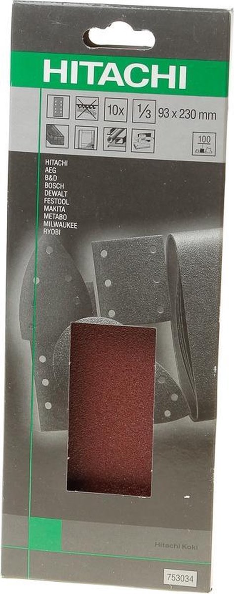 Hikoki Schuurschijf Diameter 125 K100 Velcro wit (10 st)